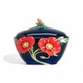 Serenity Poppy Porcelain Sugar Jar