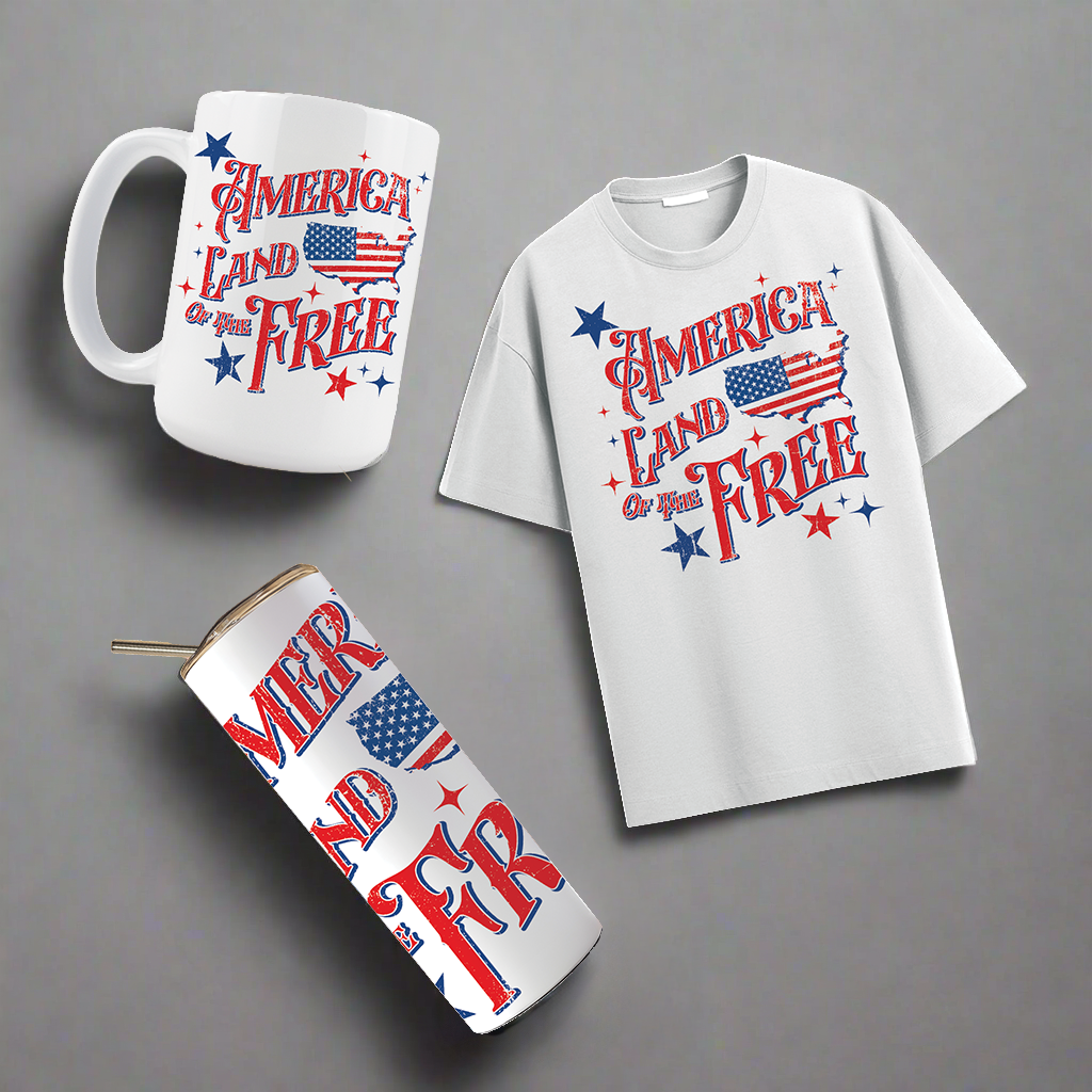 Multi Product Use - Digital Sublimation Designs - Fourth of July