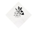 French Bulldog Wedding Waiter Napkins