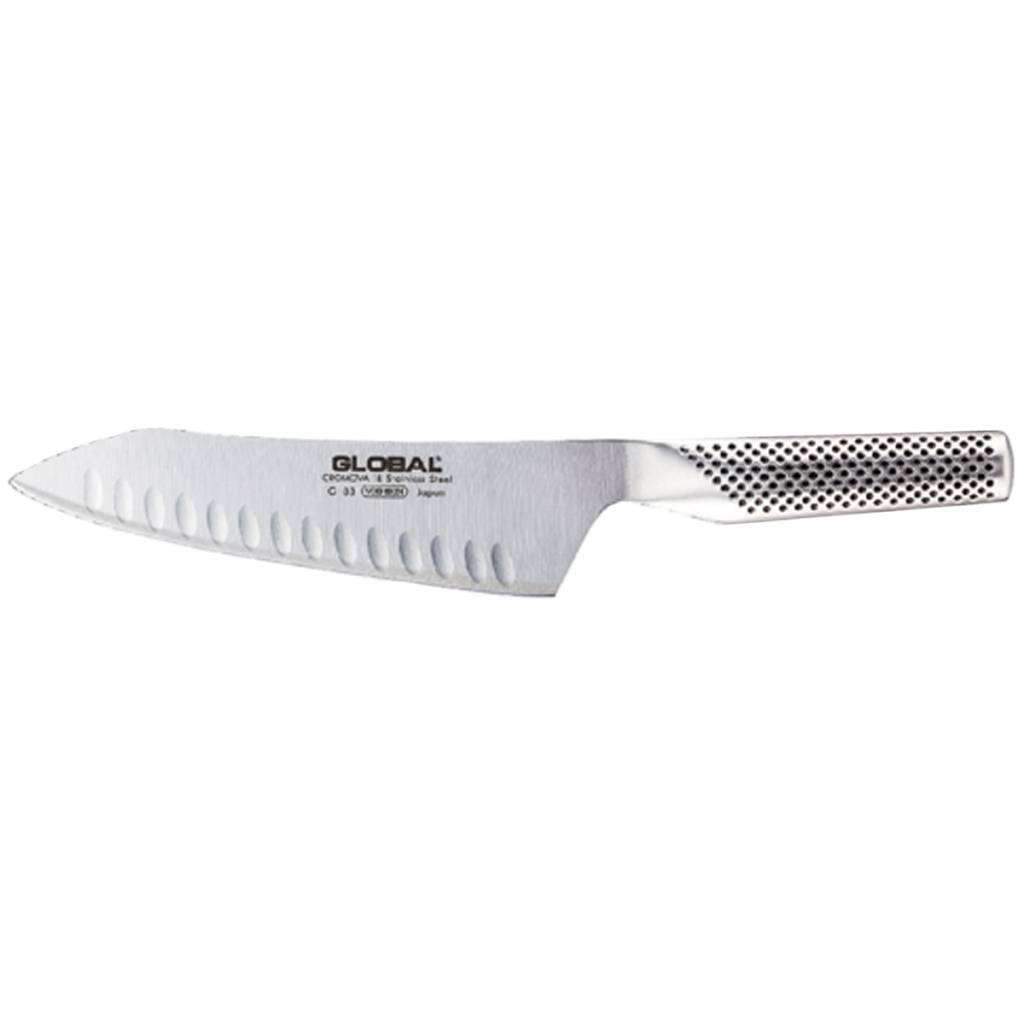 Global - G Series 7" (18cm) Oriental Fluted Chef's Knife