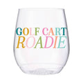 Golf Cart Roadie 14oz Stemless Wine Tossware