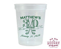Golf Club Crest Birthday Custom Stadium Cups