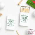 Golf Club Crest Birthday Matchboxes