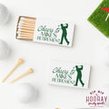 Golf Retirement Party Personalized Matchboxes