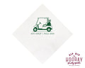 Golf Tournament Custom Golf Cart Cocktail Napkins