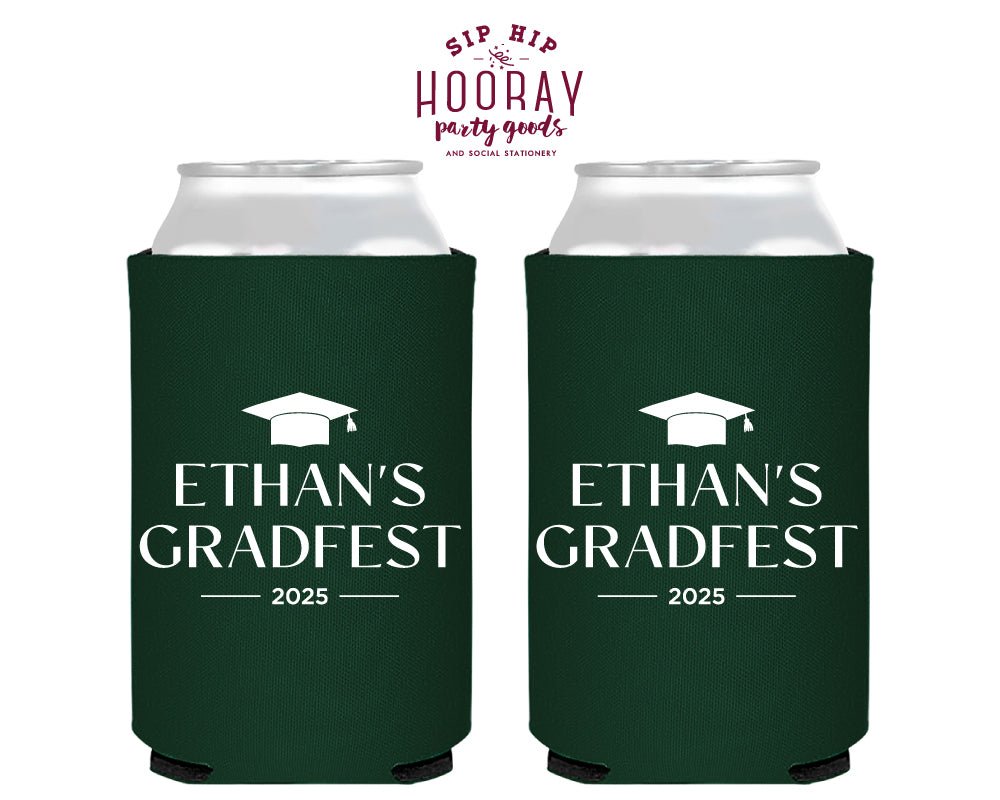 Grad Fest Celebration Foam Can Coolers