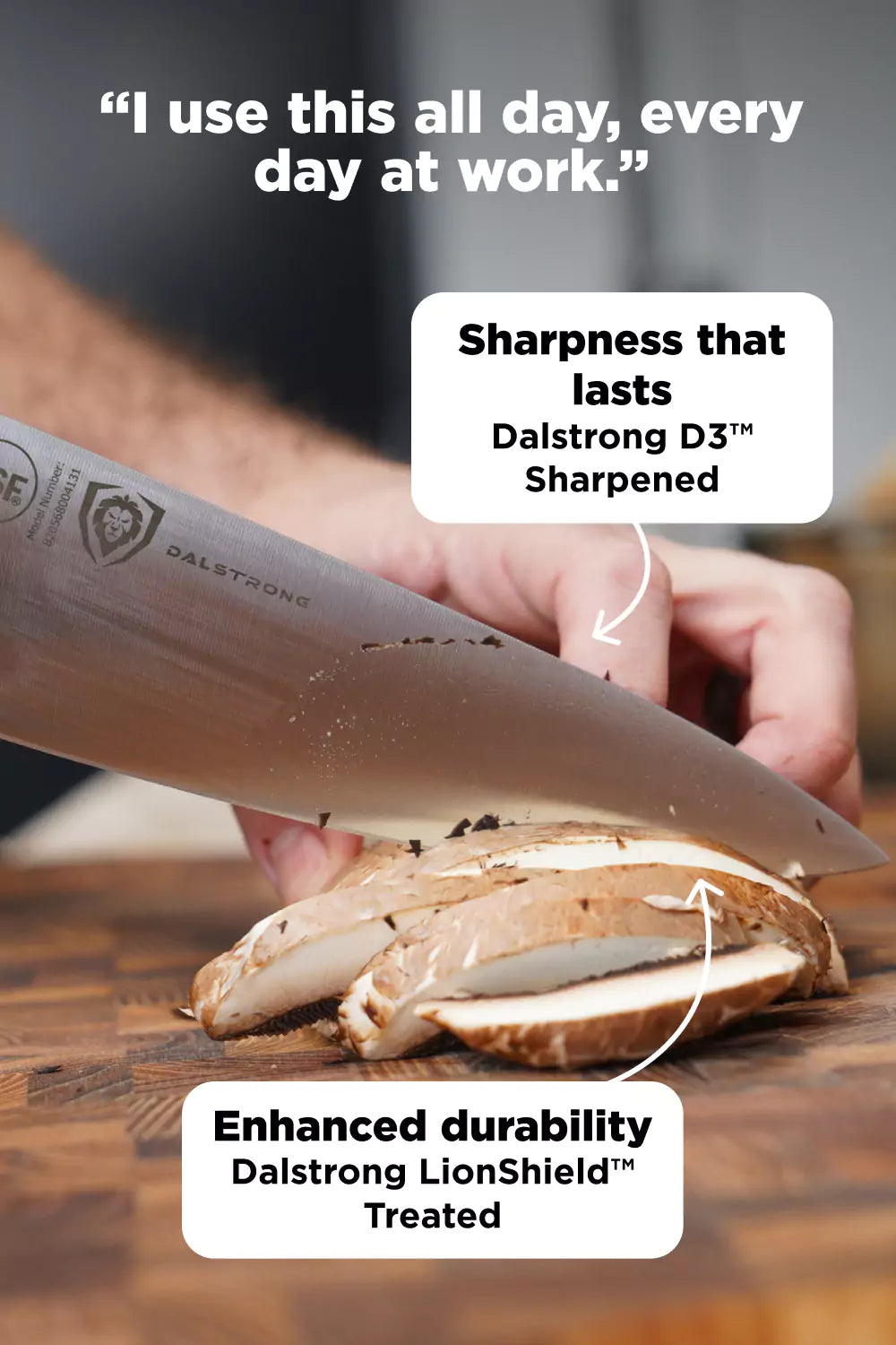 Chef's Knife 8" | Gladiator Series | ELITE | NSF Certified
