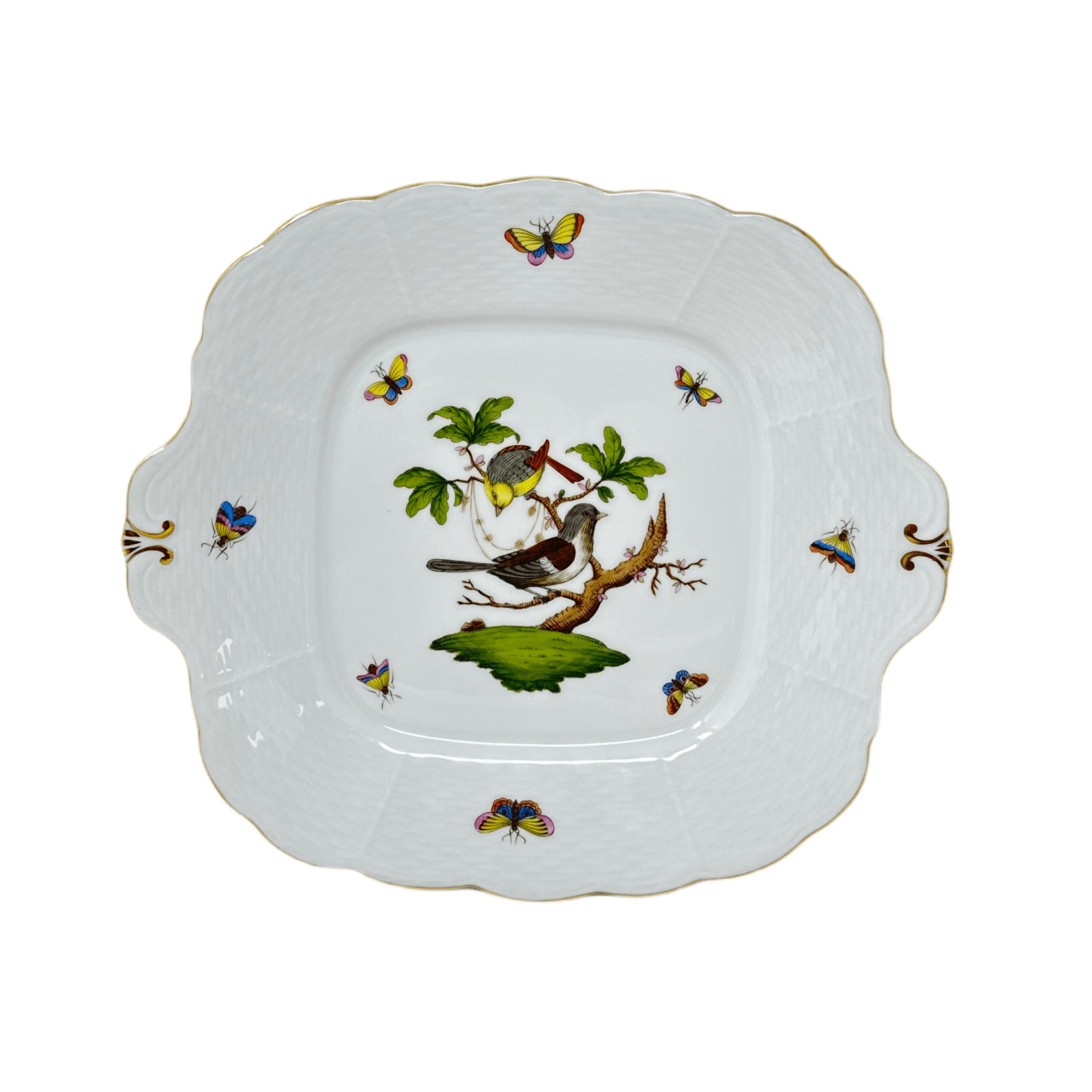 Herend Rotschild Bird Cake Plate