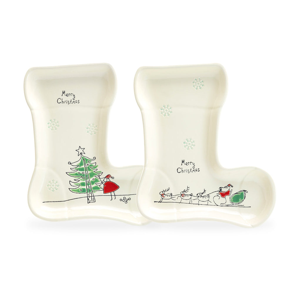 Santa’s Christmas Stocking Serving Tray