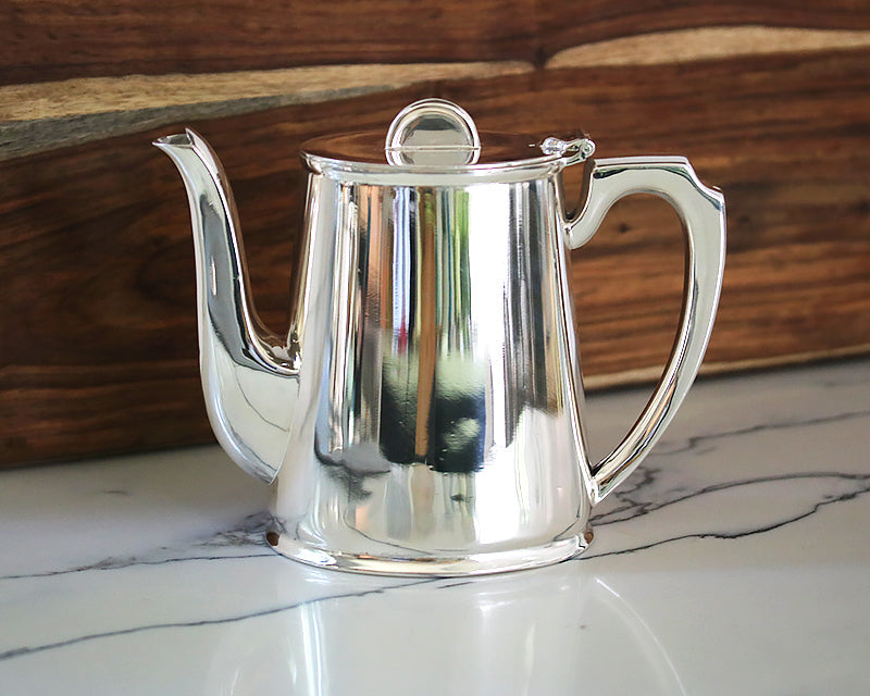 Hôtel Silver Vintage Tea & Coffee Pot - Half Moon Finial