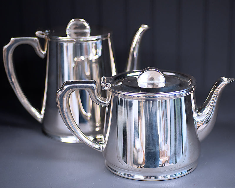 Hôtel Silver Vintage Tea & Coffee Pot - Half Moon Finial