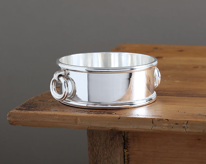 Hôtel Silver Private Label Bottle Coaster with Ring Handles