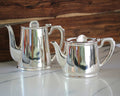 Hôtel Silver Vintage Tea & Coffee Pot - Half Moon Finial