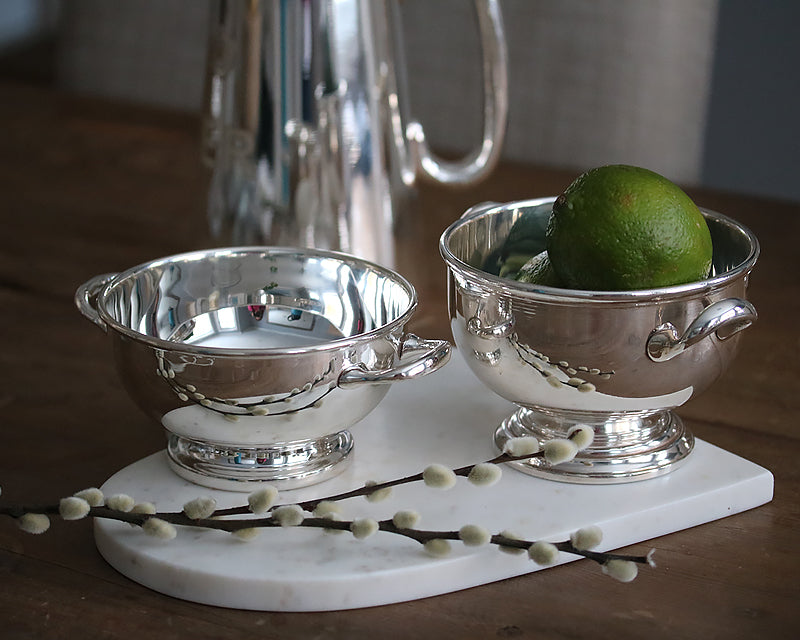 Hôtel Silver Private Label Footed Bowl With Handles