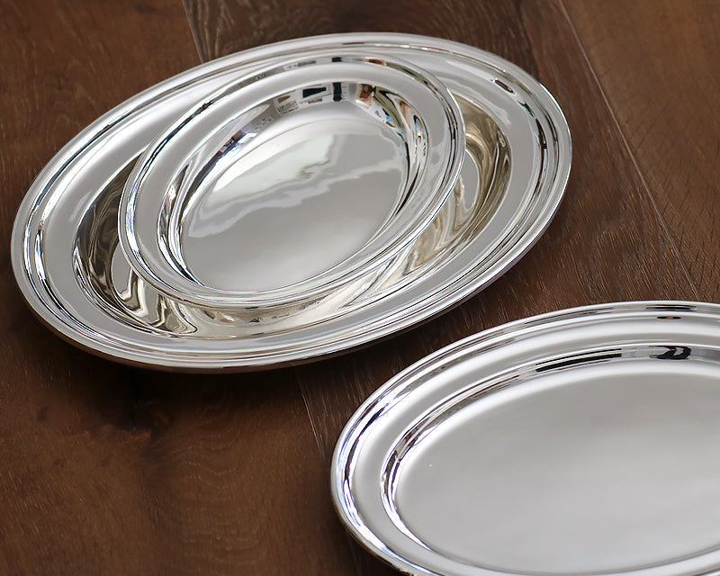 Hôtel Silver Vintage Oval Tray