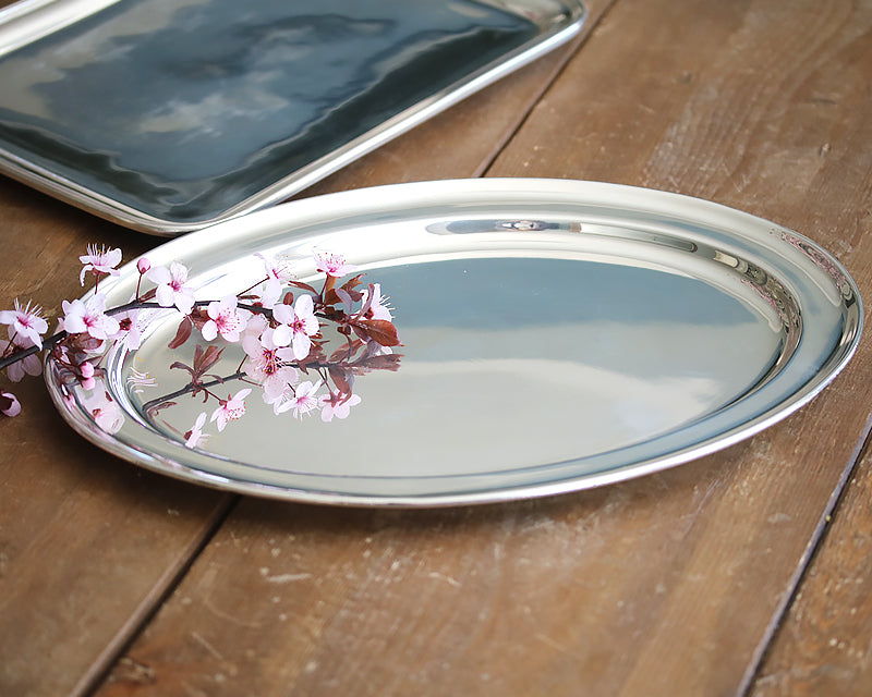Hôtel Silver Vintage Oval Tray