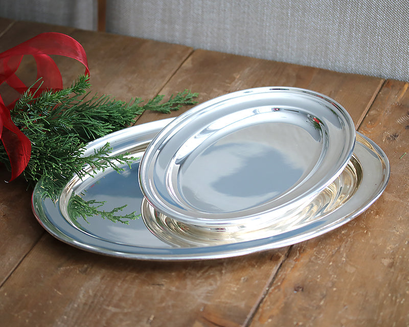 Hôtel Silver Vintage Oval Tray