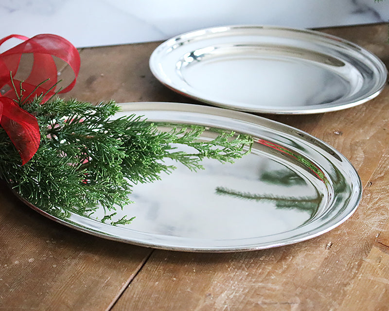 Hôtel Silver Vintage Oval Tray