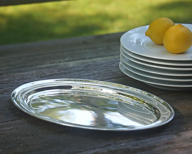 Hôtel Silver Vintage Oval Tray