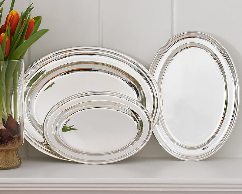 Hôtel Silver Vintage Oval Tray