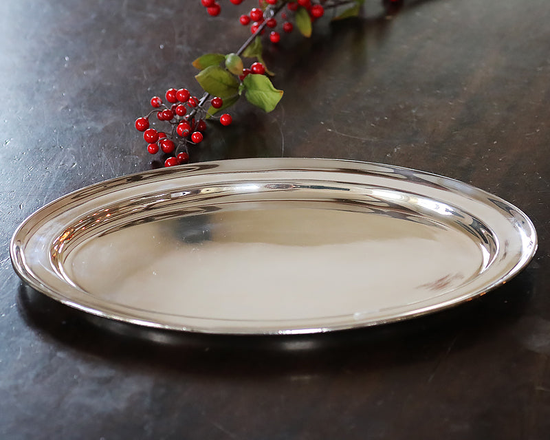 Hôtel Silver Vintage Oval Tray