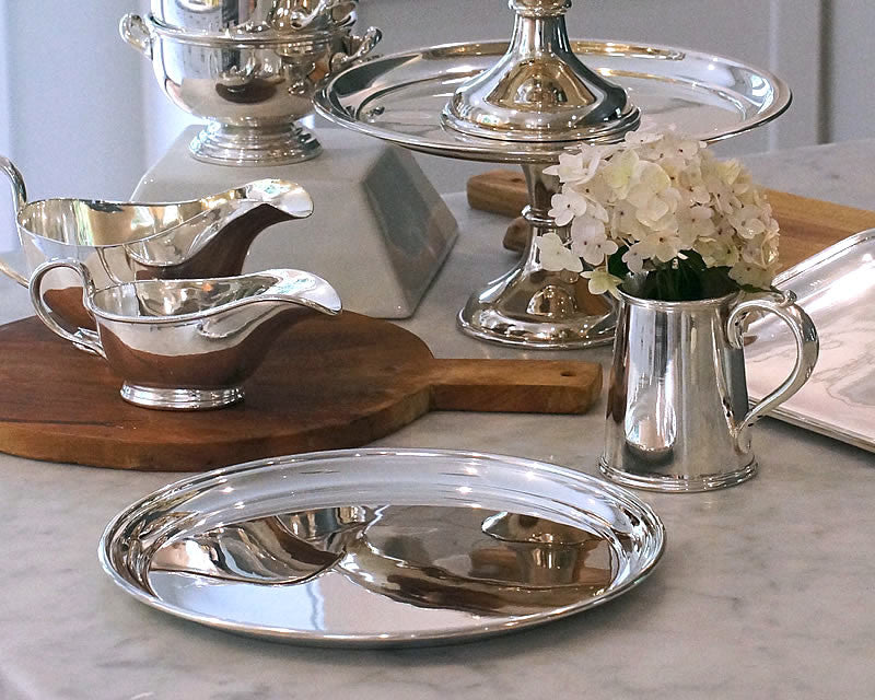 Hôtel Silver Vintage Round Tray