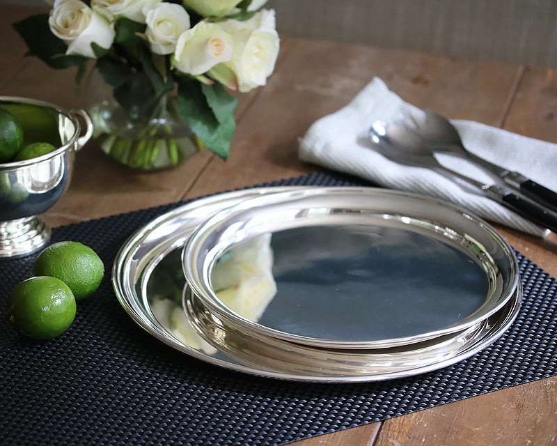 Hôtel Silver Vintage Round Tray