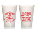 I Do Crawfish Boil Frosted Cups Design #1048