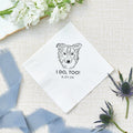 I Do Too Modern Pet Sketch Wedding Napkins