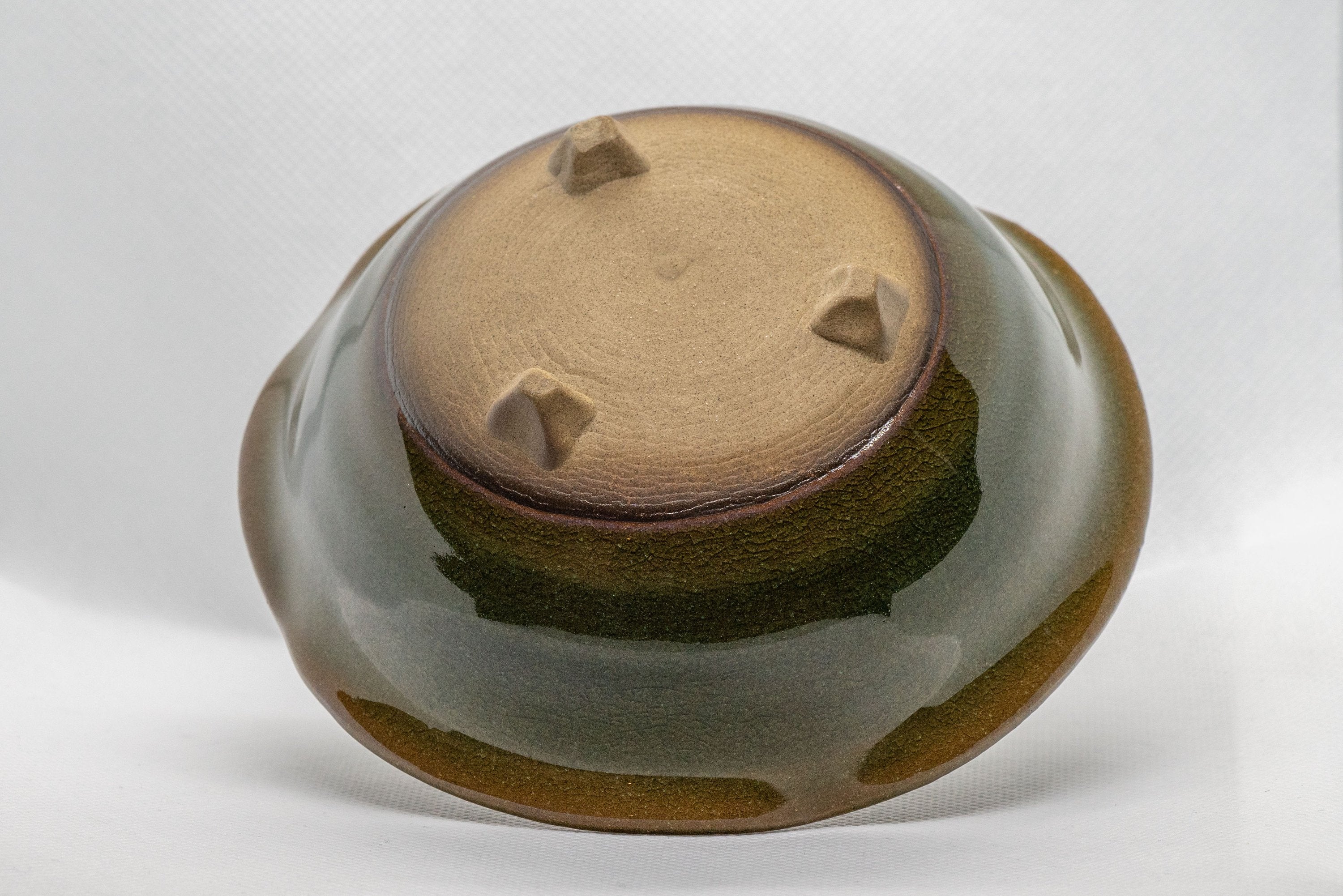 Japanese Matcha Bowl - Small Ash Glazed Chawan with 3 Feet - 175ml