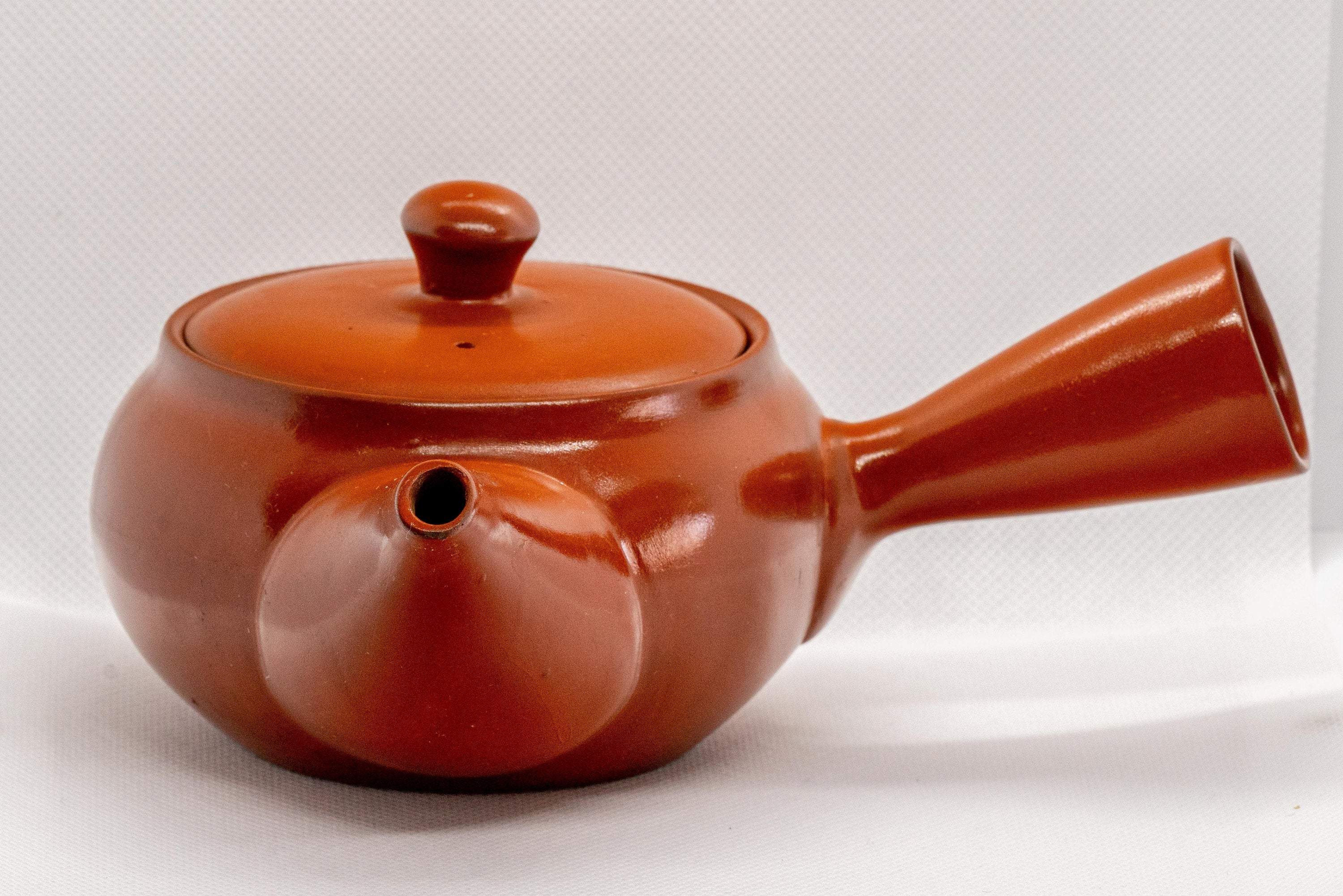 Japanese Kyusu - Tokoname-yaki Ceramic Teapot with Mesh Strainer - 300ml