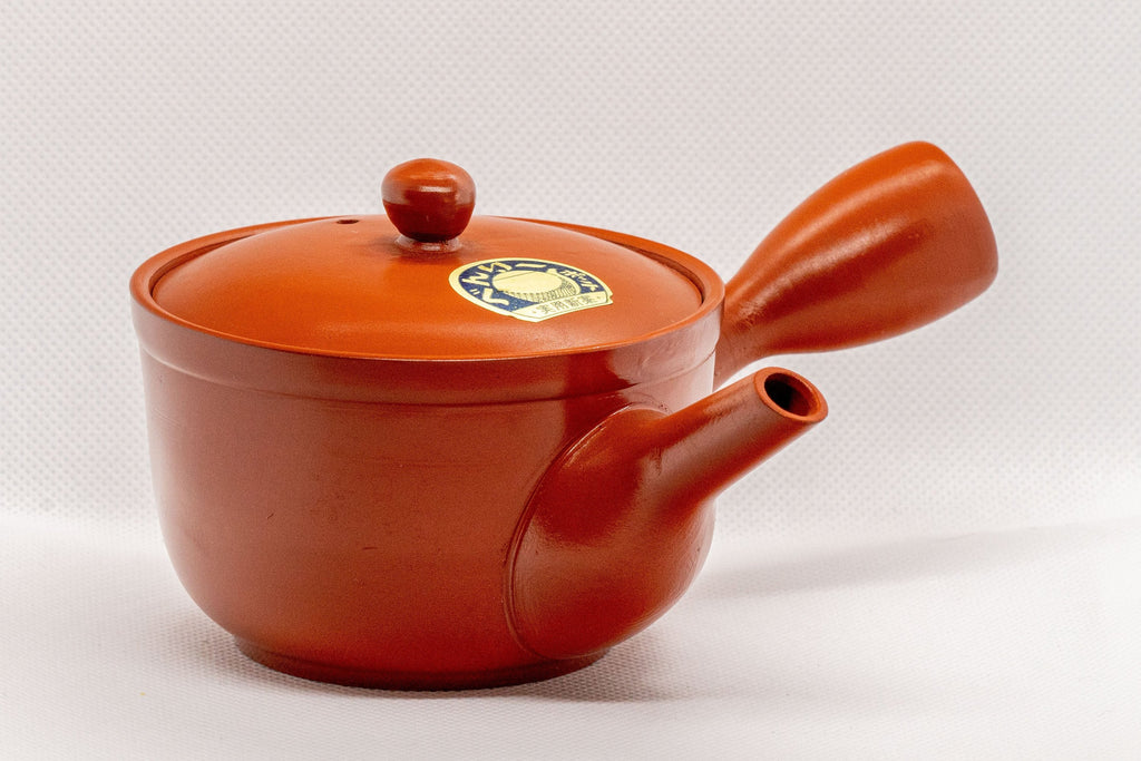 Japanese Kyusu - Red Shudei Tokoname-yaki Nozomi Teapot - 225ml