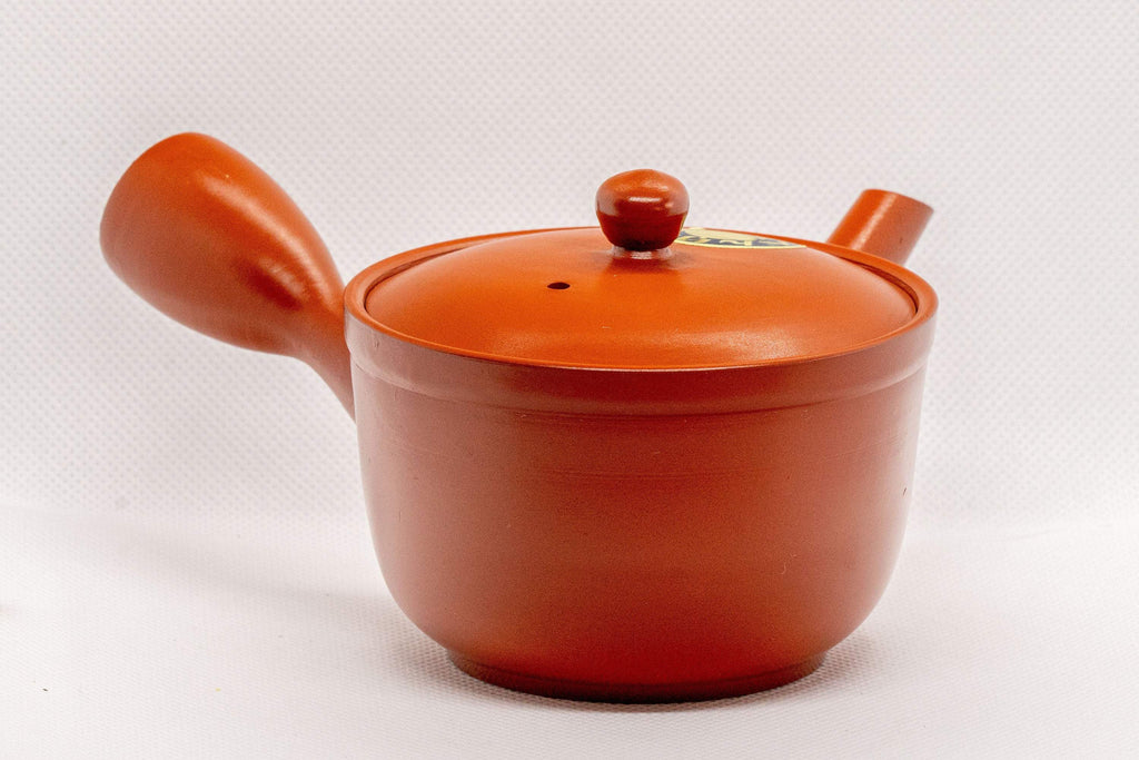 Japanese Kyusu - Red Shudei Tokoname-yaki Nozomi Teapot - 225ml