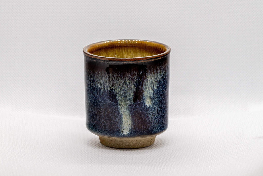 Japanese Teacup - Hare's Fur Tsutsu-gata Yunomi - 120ml
