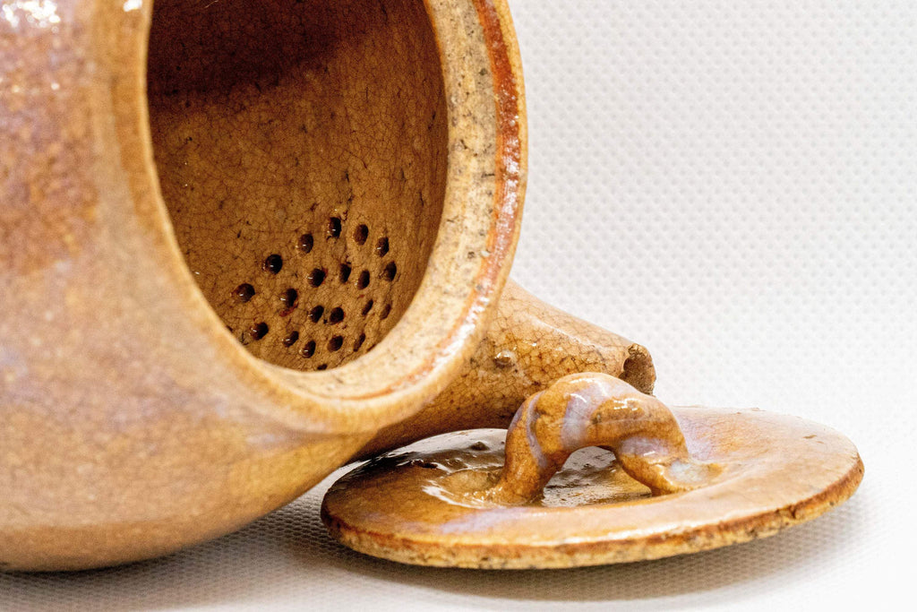 Japanese Kyusu - Maru-gata Hagi-yaki Do-ake Teapot - 350ml