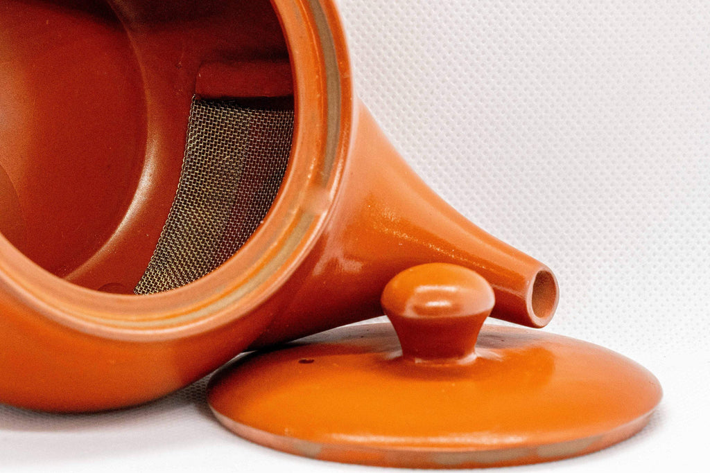 Japanese Kyusu - Tokoname-yaki Ceramic Teapot with Mesh Strainer - 300ml