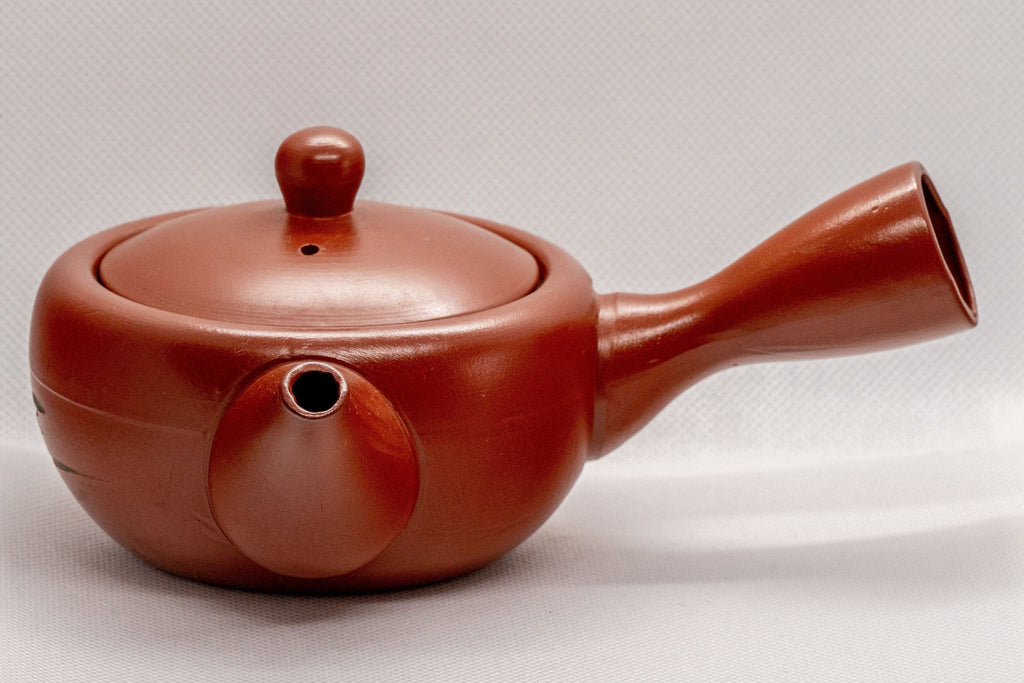 Japanese Kyusu - Tokoname-yaki Ceramic Teapot with Mesh Strainer - 225ml