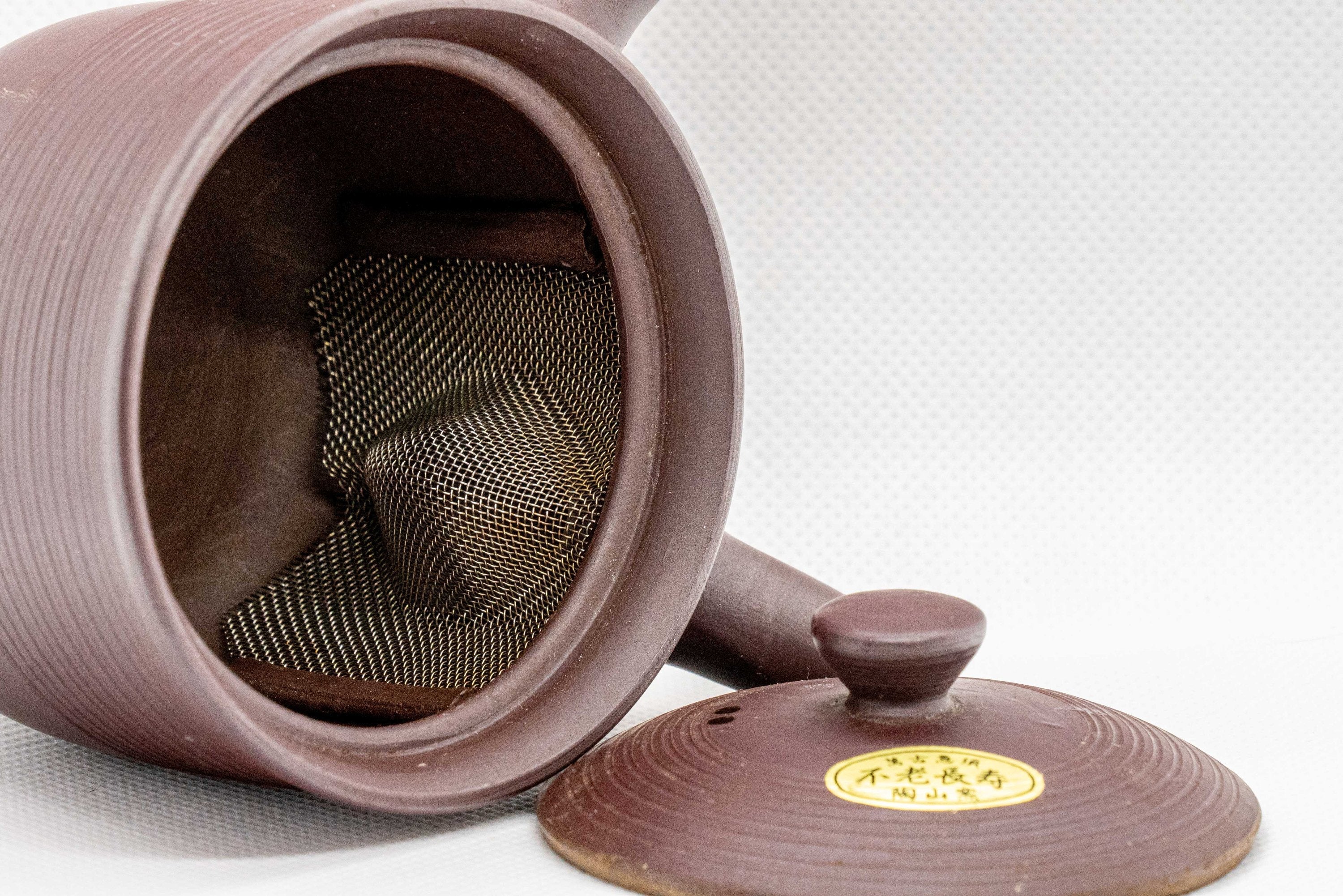 Japanese Kyusu - Tall Banko-yaki Ceramic Teapot - 170ml