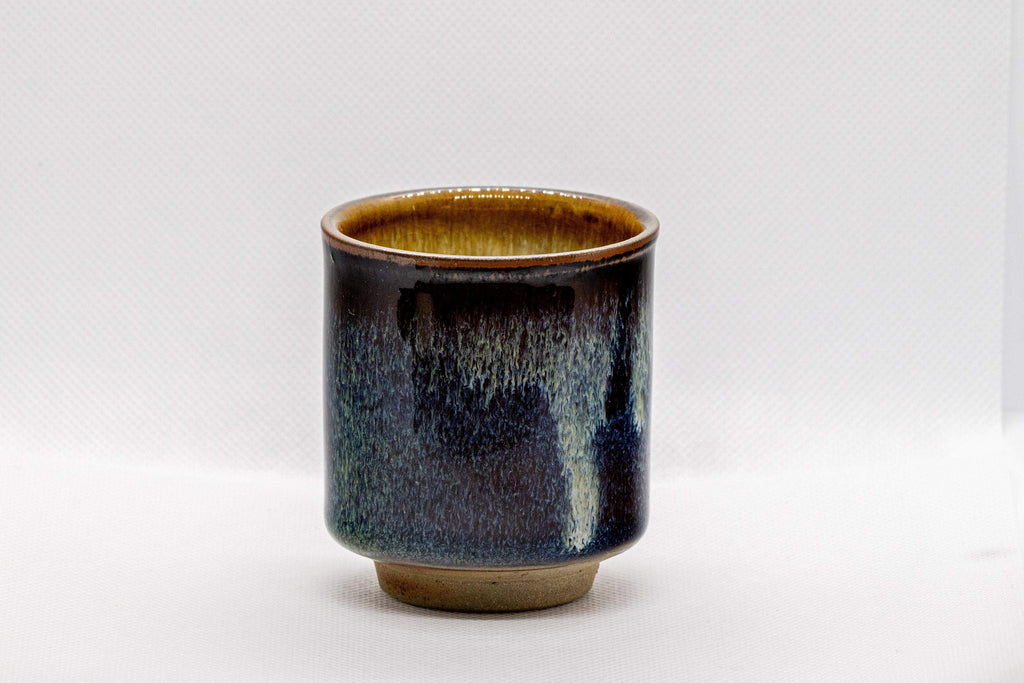 Japanese Teacup - Hare's Fur Tsutsu-gata Yunomi - 120ml