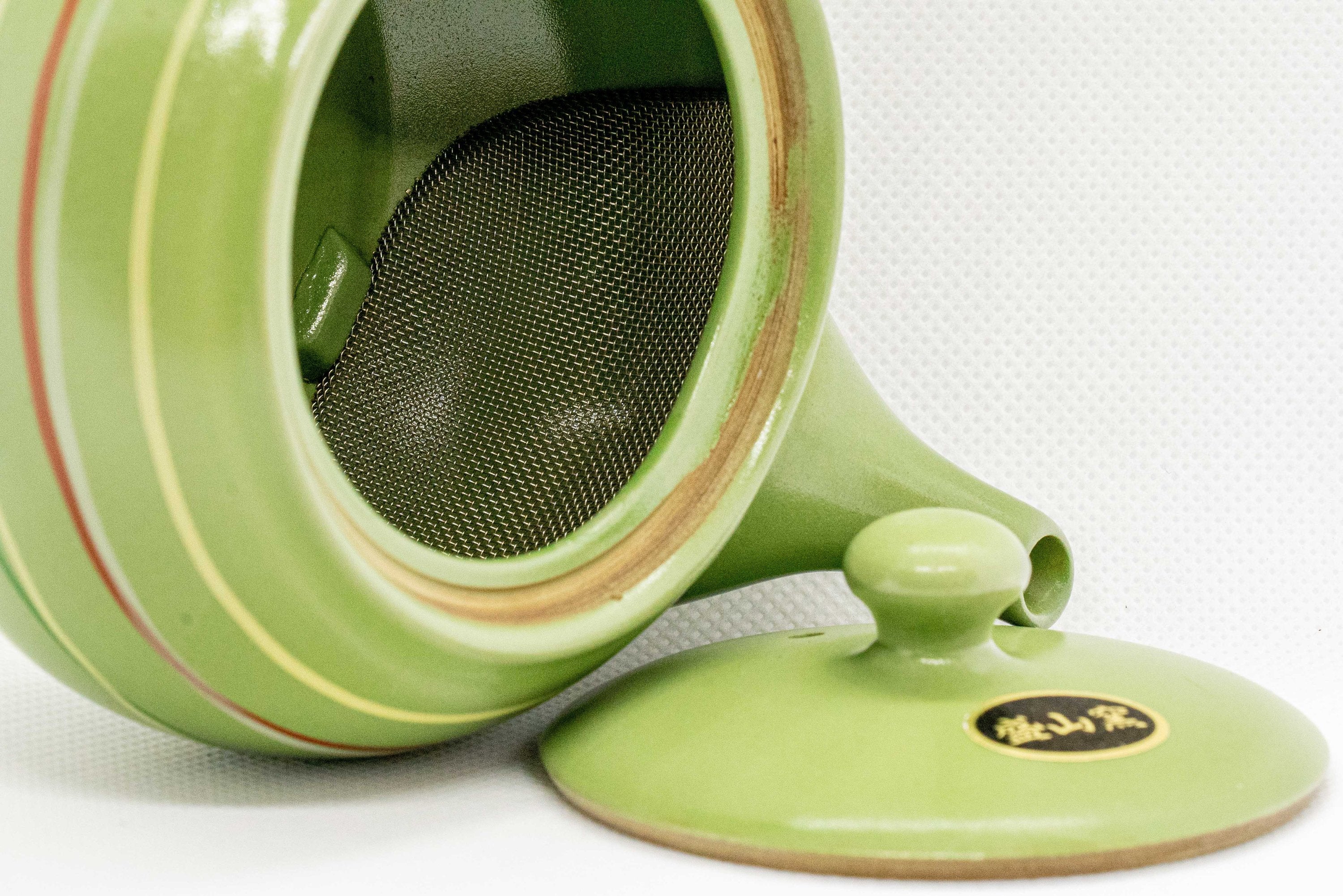 Japanese Kyusu - 盛山窯 Moriyama Kiln Green Tokoname-yaki Teapot - 320ml