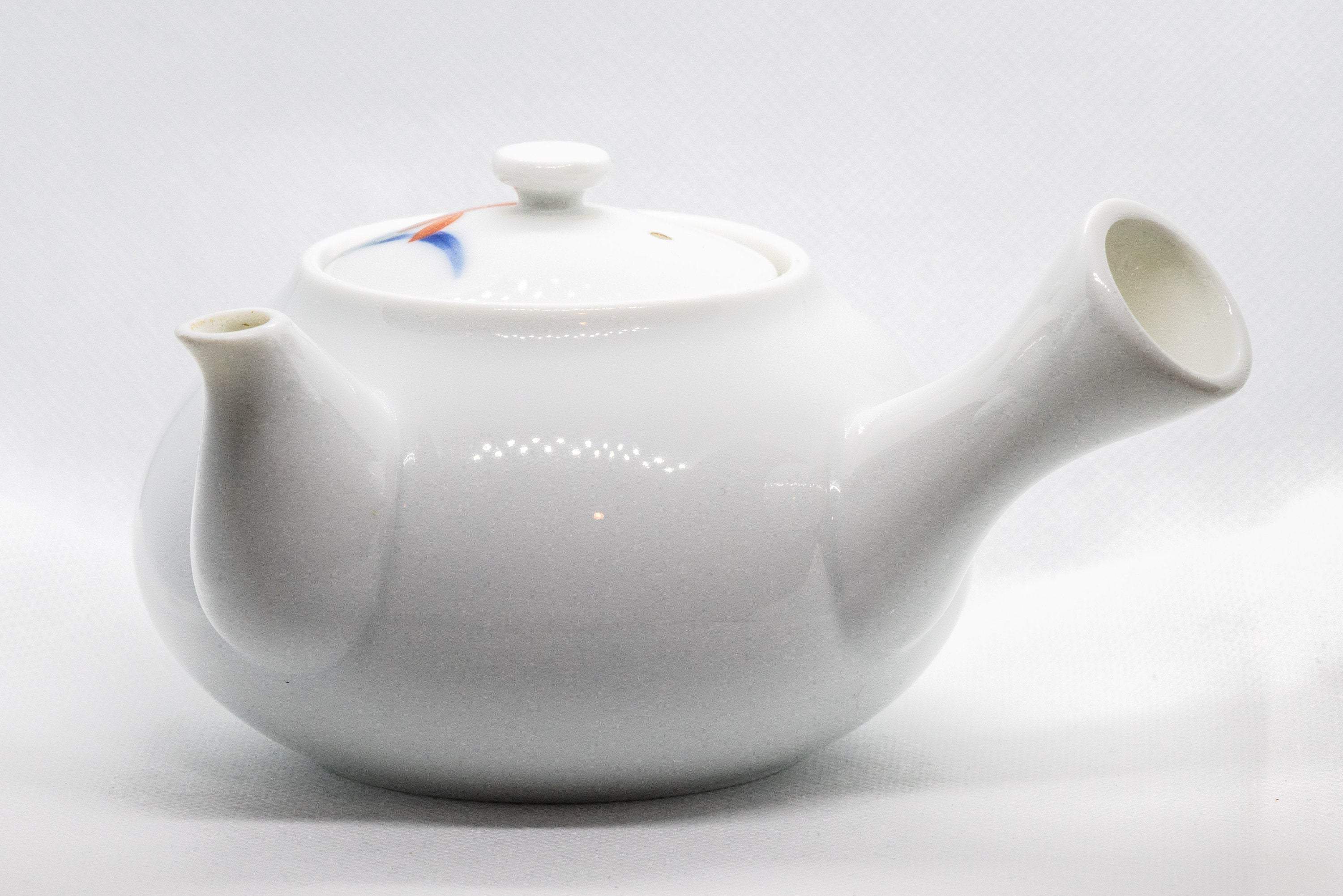 Japanese Kyusu - Large Floral Arita-yaki Ceramic Porcelain Debeso Teapot - 550ml