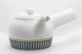 Japanese Kyusu - Porcelain Striped Debeso Teapot - 350ml