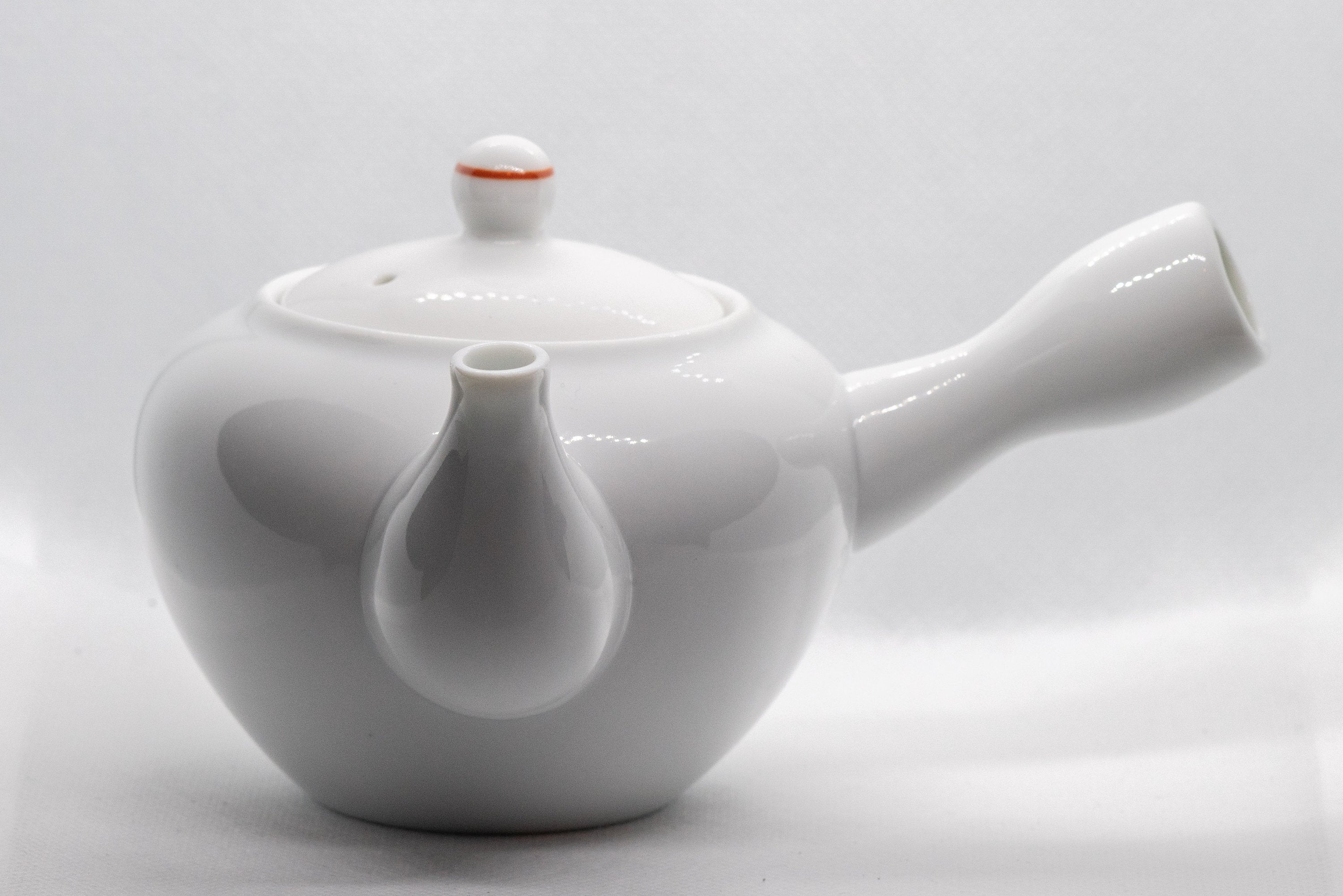 Japanese Kyusu - Persimmon Porcelain Arita-yaki Debeso Teapot - 315ml