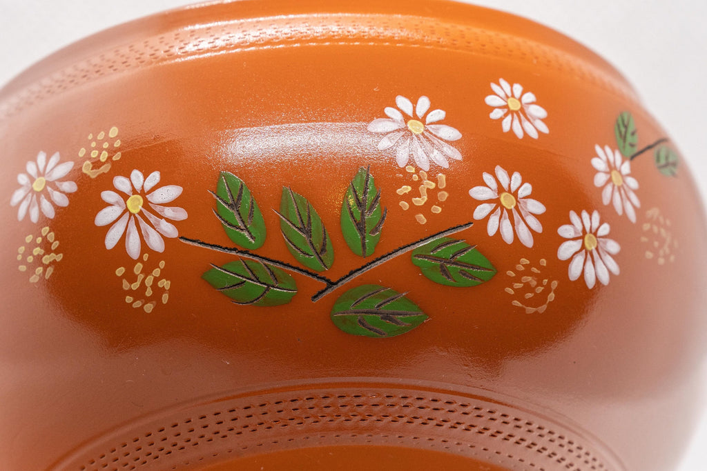 Japanese Kyusu - 帯アミ Floral Red Shudei Tokoname-yaki Obi-ami Teapot - 265ml