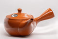 Japanese Kyusu - 帯アミ Floral Red Shudei Tokoname-yaki Obi-ami Teapot - 265ml
