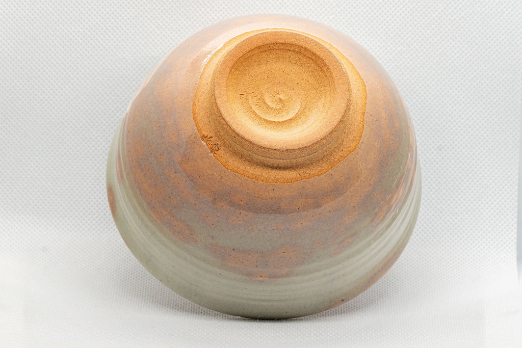 Japanese Matcha Bowl - Shigaraki-yaki Gohonte Wan-nari Chawan - Nishio Kashu