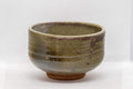 Japanese Matcha Bowl - Olive Green Hantsutsu-gata Chawan - 450ml