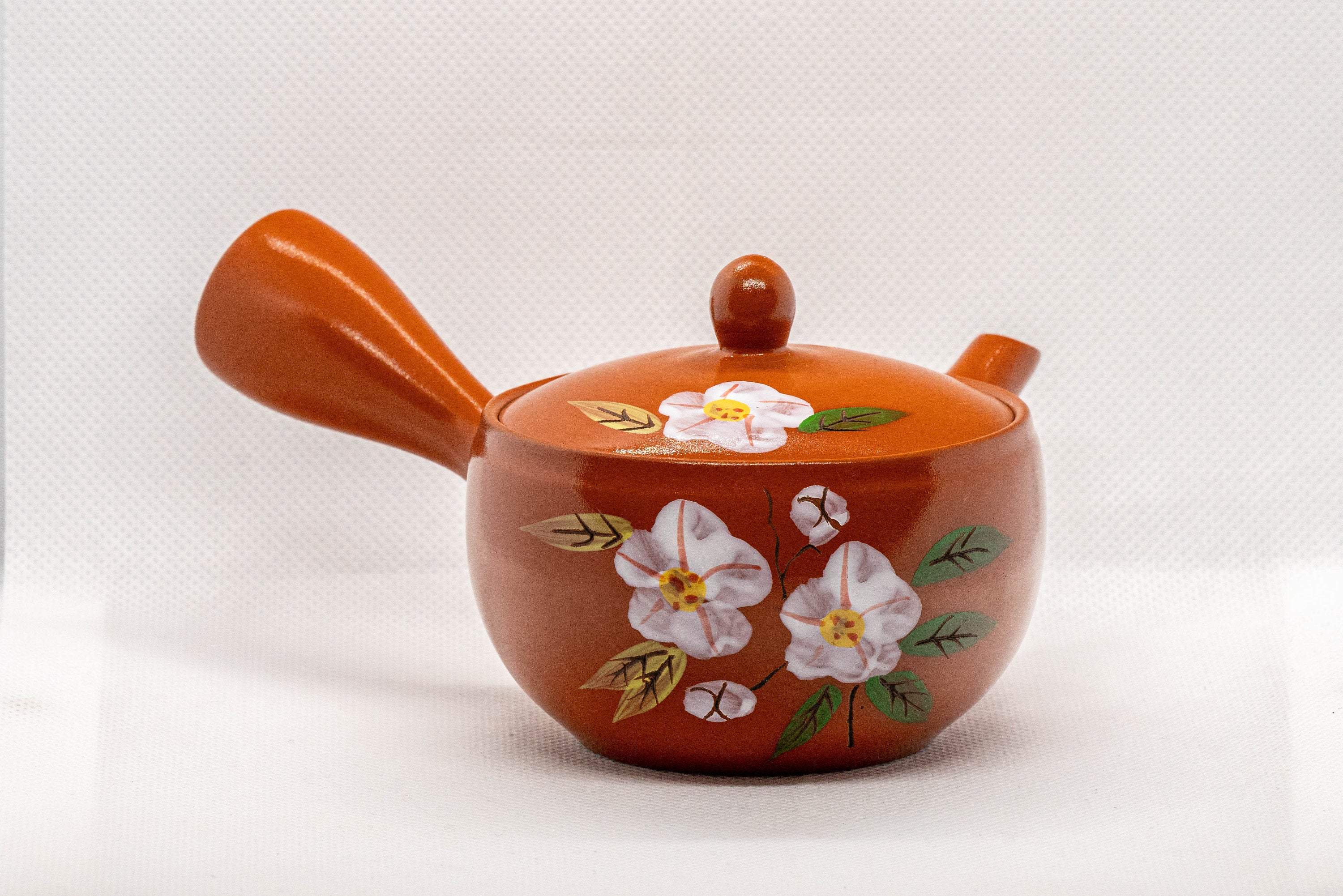 Japanese Kyusu - Plum Blossoms Tokoname-yaki Teapot - 175ml