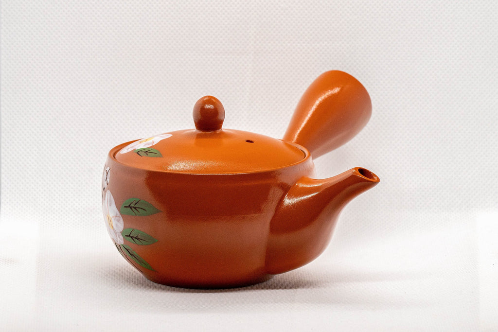 Japanese Kyusu - Plum Blossoms Tokoname-yaki Teapot - 175ml