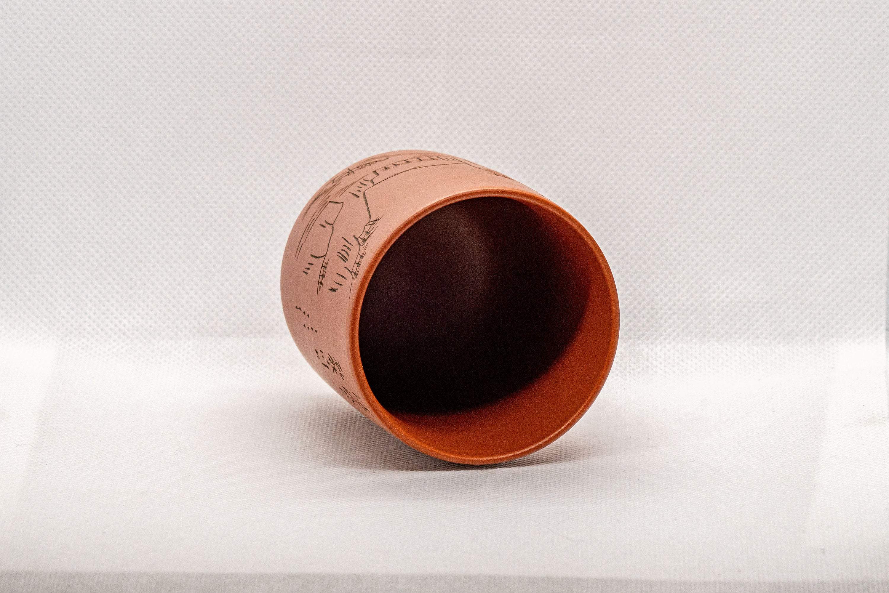 Japanese Teacup - Mountainous Tsutsu-gata Tokoname-yaki Yunomi - 150ml
